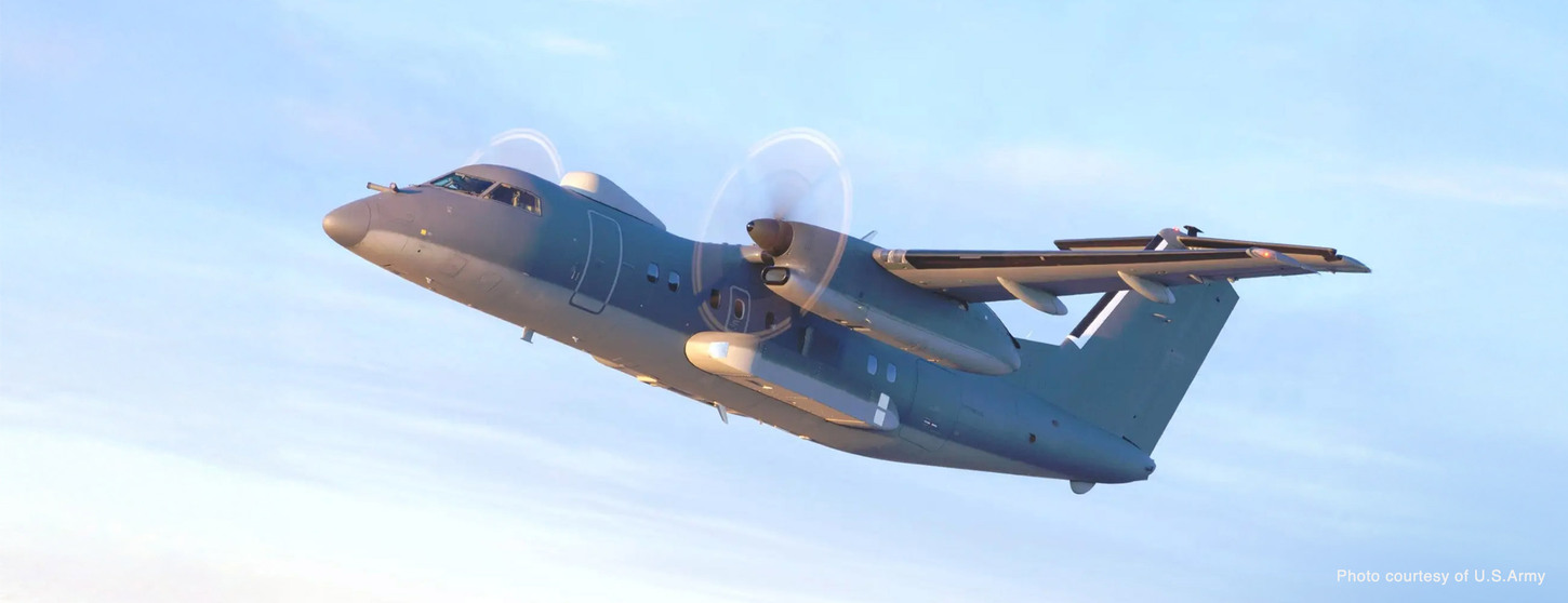 Military aircraft against a blue sky